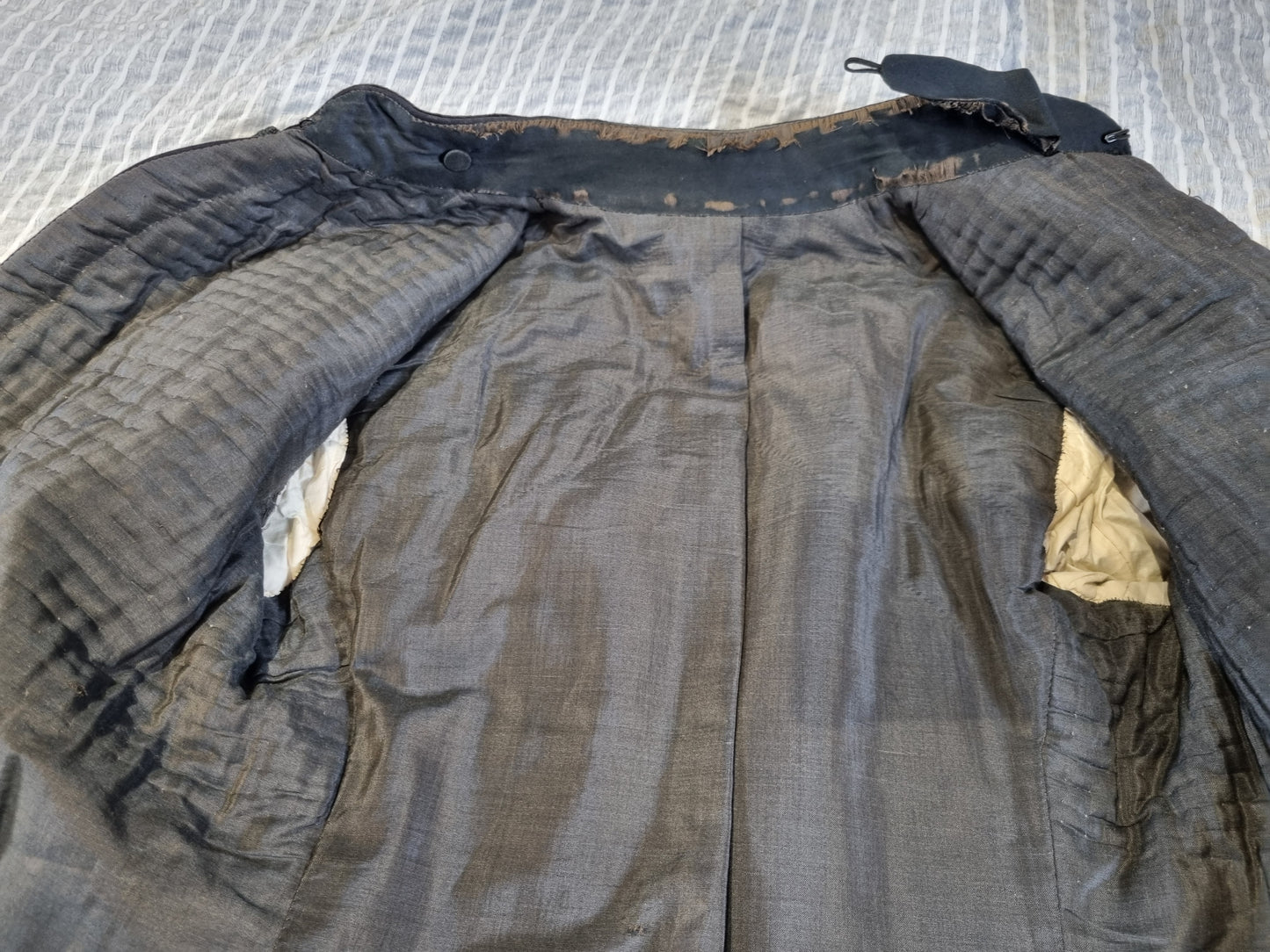 SOLD! Late Victorian / Early Edwardian Blue Wool Frogged Jacket Patrol Jacket