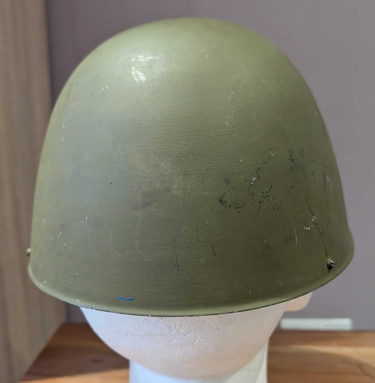 FANTASTIC WW2 GREEK ROYAL ARMY M36 COMBAT HELMET COMPLETE