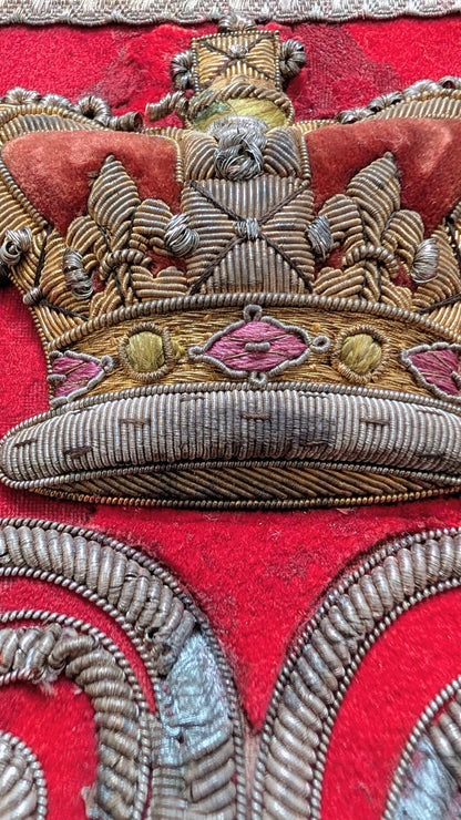 Rare Victorian Full Dress Sabretache Leicestershire Yeomanry Cavalry