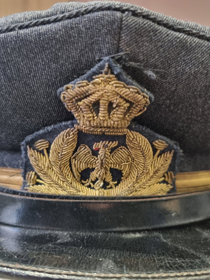 Beautiful WW2 Italian Air Force Visor Cap and Photo Album, belonging to Pompili Felice