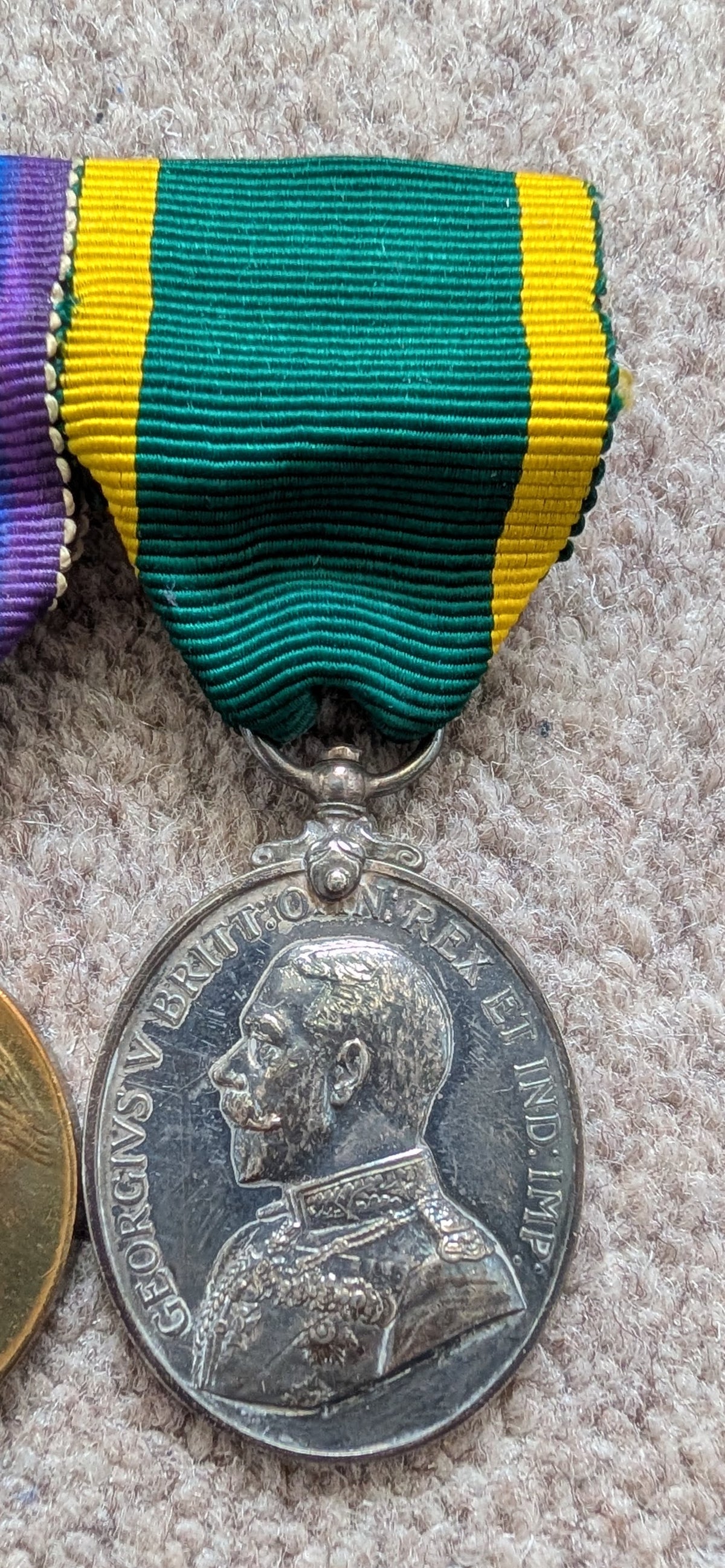 WW1 Mons Star With Clasp Quartet With Territorial Efficiency - Thomas MacNair