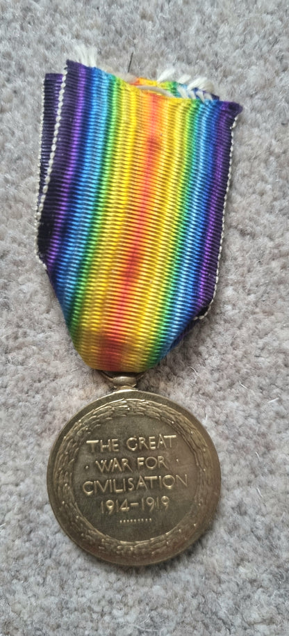 SOLD! WW1 British Medal Duo Private J Welsh Royal Air Force RAF