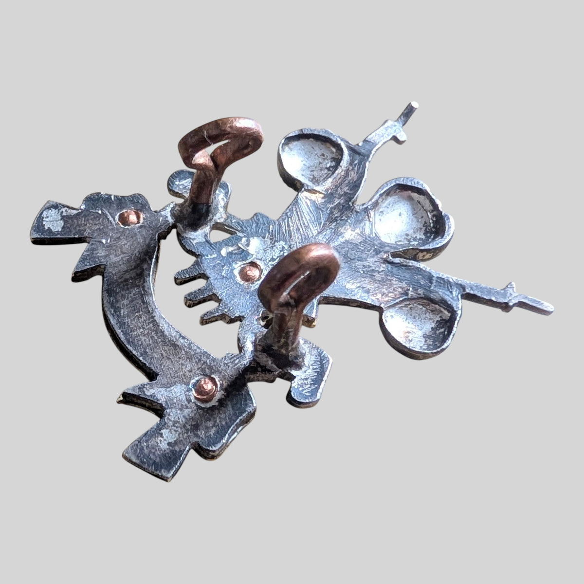 3rd Carabiniers Officers Silver & Gilt Small Size Cap Badge