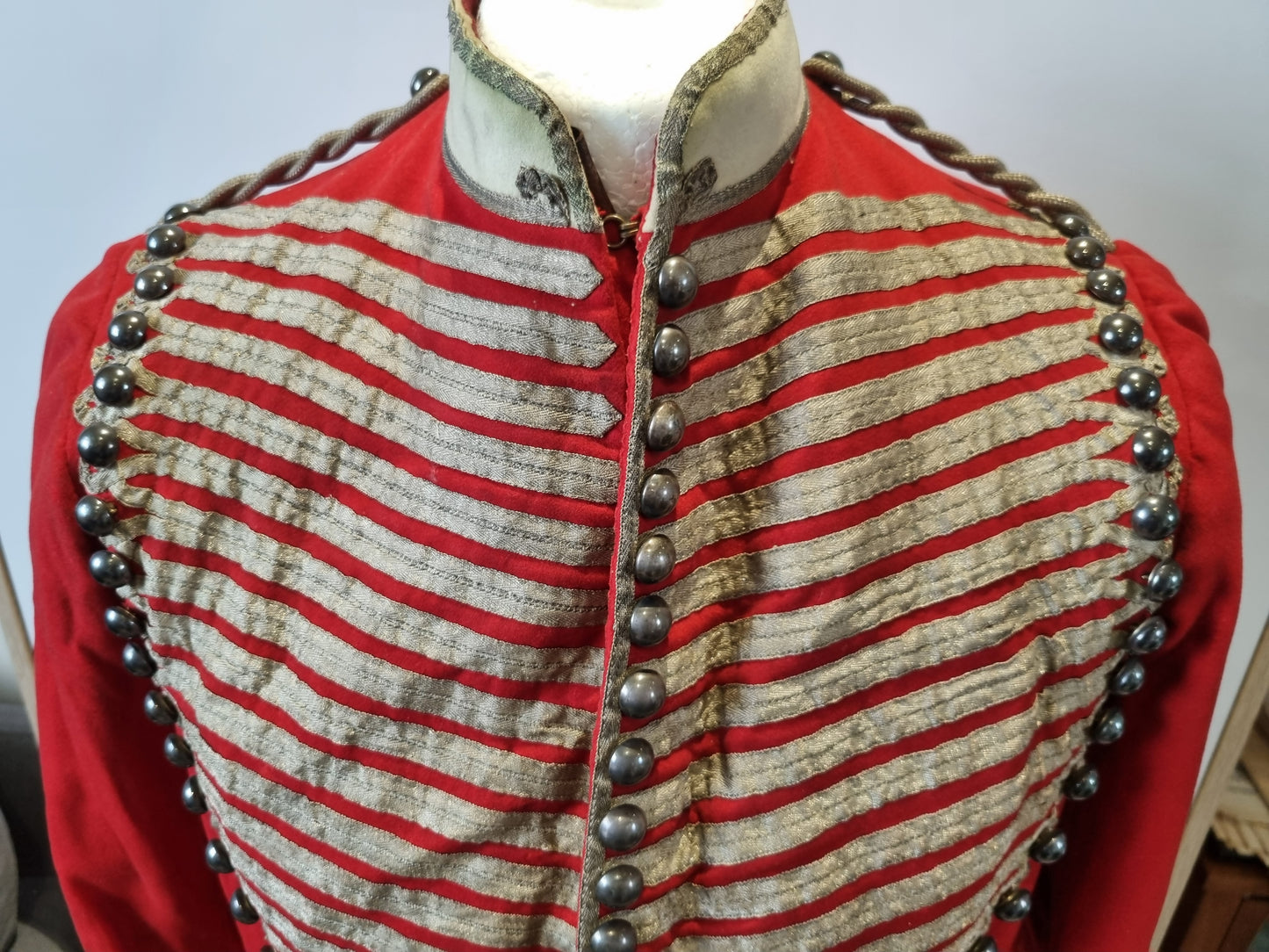 Superb Victorian Westmorland & Cumberland Hussars Shell Jacket & Trousers, Dated 1889