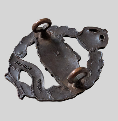 WW2 The Royal Tank Regiment Officer's Bronze Collar Badge