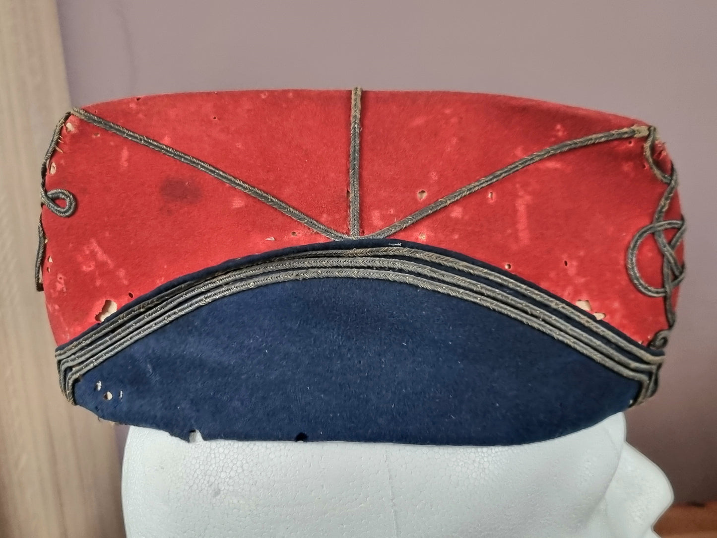 SOLD! Very Rare 19th Century French Army Captain's Bonnet De Police Sidecap