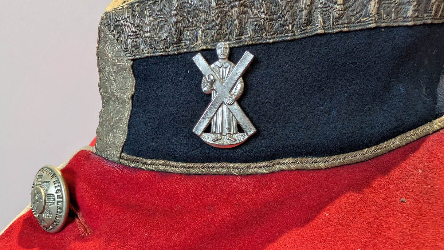 Victorian 10th Lanarkshire Glasgow Highlanders Officer's Doublet 1881