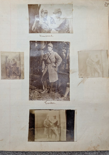 Unique WW1 French Army & Air Force Photo Album, Service Documents and Field Post Set to a Front Line Medic & Then Combat Pilot
