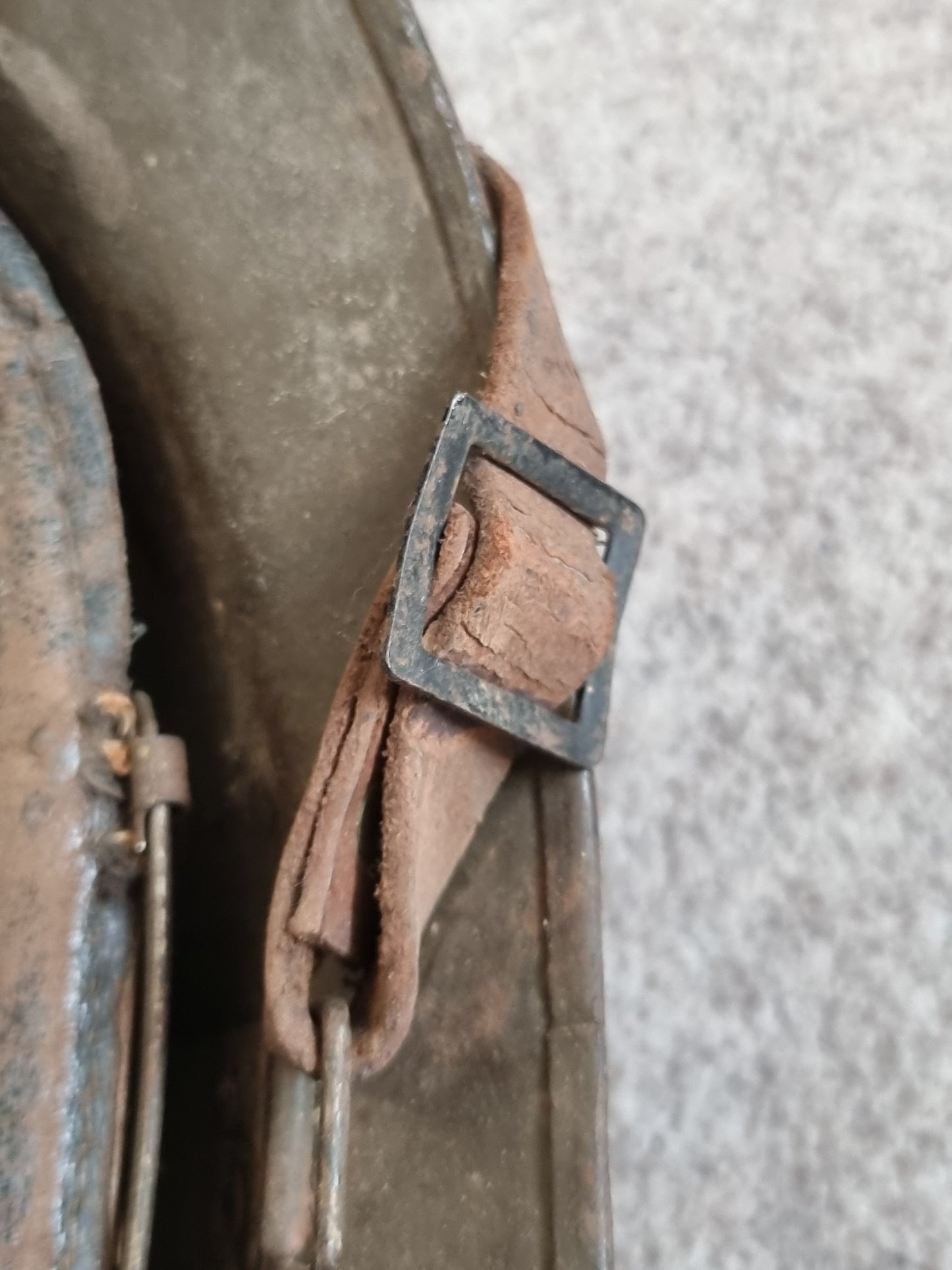 SOLD! WW2 French Army Artillery M26 ‘Adrian’ Helmet With WW1 Badge