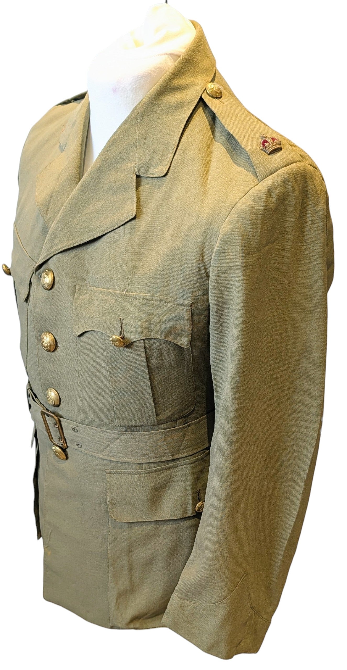 WW2 Royal Canadian Army Major's Tropical Khaki Dress Jacket, Named & dated 1942