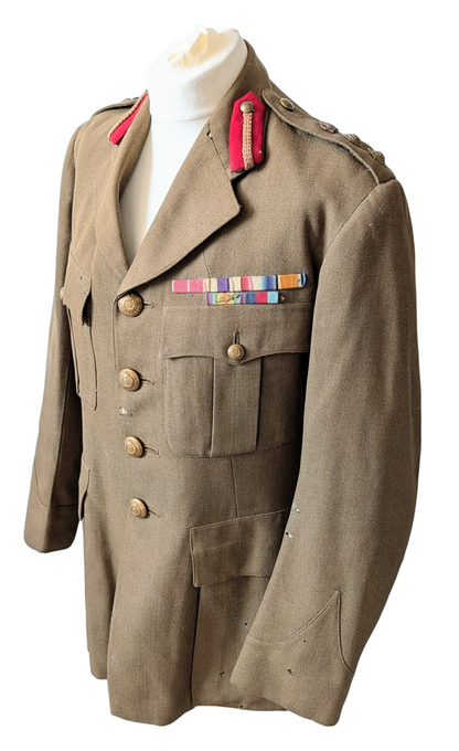 WW2 Royal Engineers Colonel's Uniform Service Jacket OBE MC WW1 MID