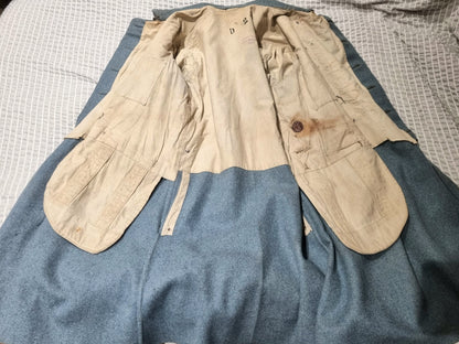 Rare WW1 French Army Horizon Blue M1915 Greatcoat 121st Infantry Regt