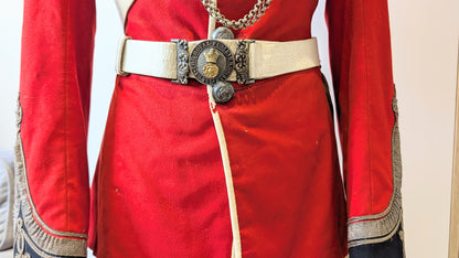 Victorian 1st Volunteer Battalion Royal Fusiliers Scarlet Jacket, Belt & Crossbelt Named to H R B Hickman