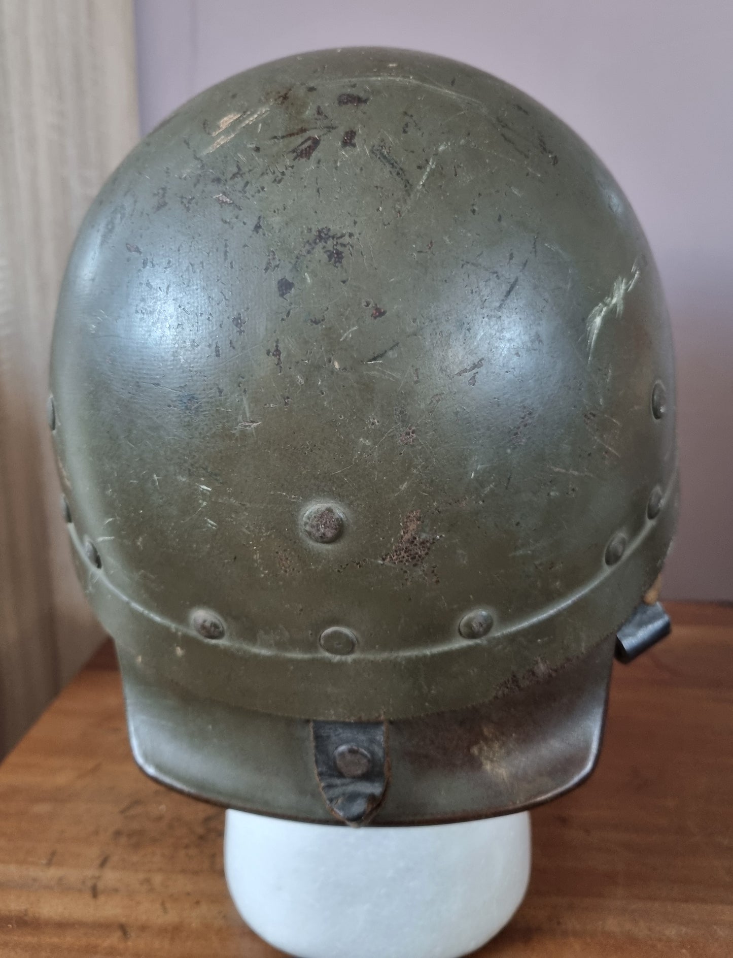 Rare French M51 Tank Armoured Car Radioman’s Radio-Char Helmet