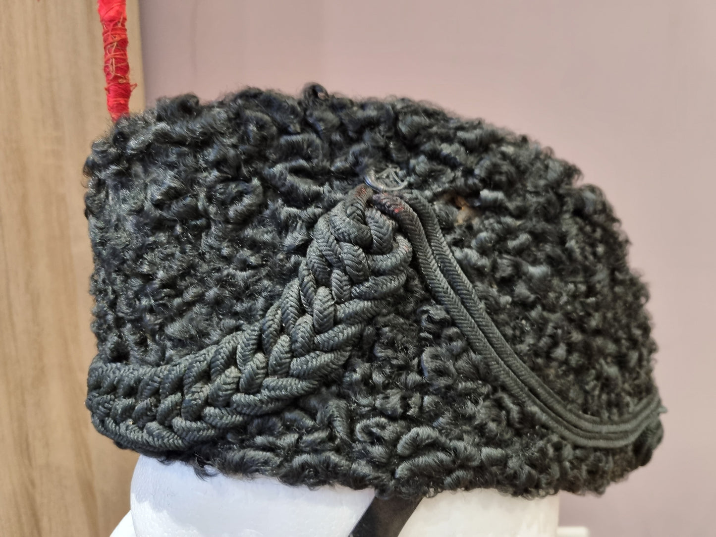 SOLD! Rare Victorian British Army Kings Royal Rifle Corps Astrakan Wool Busby