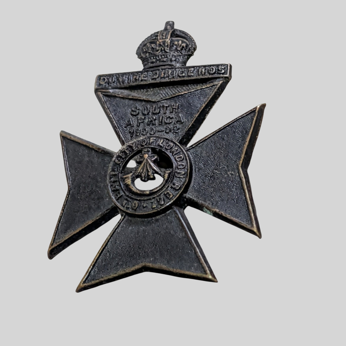 6th City Of London Battalion The London Regiment Blackened Pouch Badge