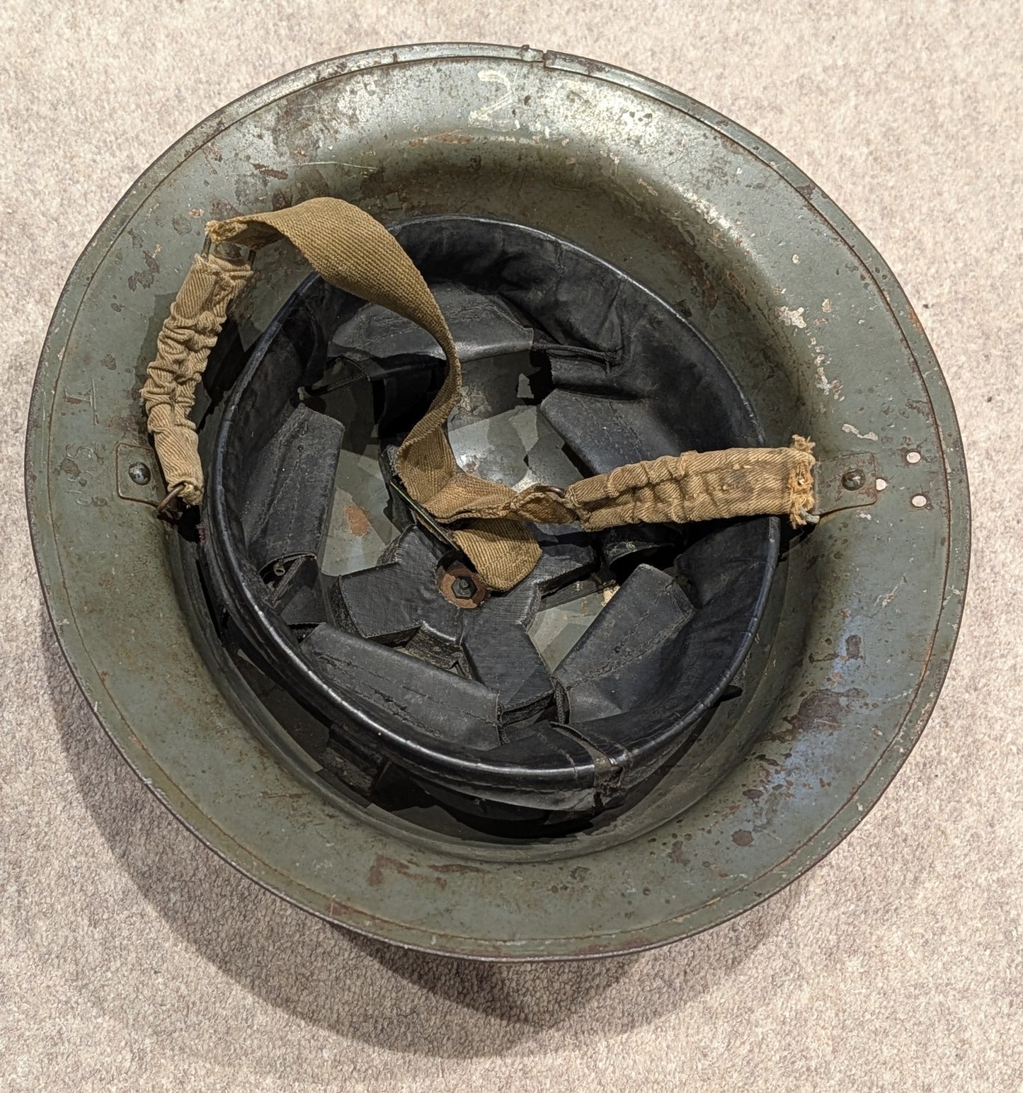 Rare WW2 British ‘Brodie’ Factory Workers Helmet - Sunblem Battery