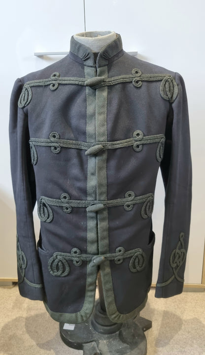 SOLD! Late Victorian / Early Edwardian Blue Wool Frogged Jacket Patrol Jacket