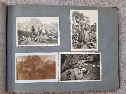 WW2 German Army Mountain Troops Jager Regiment 100 Photo Album - 125 Photos - Soldier KIA