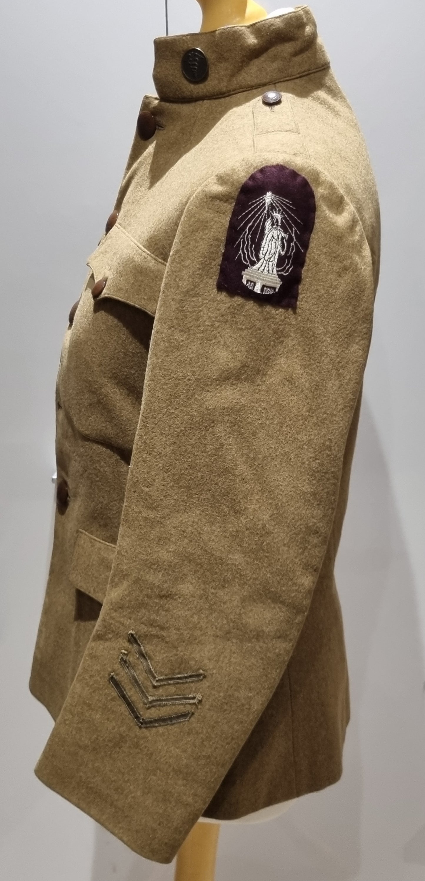 WW1 US ARMY MEDIC'S UNIFORM JACKET TROUSERS SIDECAP PUTTEES MEDALS