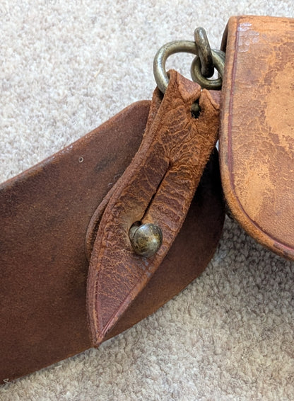 Victorian 2nd Battalion Herts Rifles Leather CrossBelt & Pouch 1881-7
