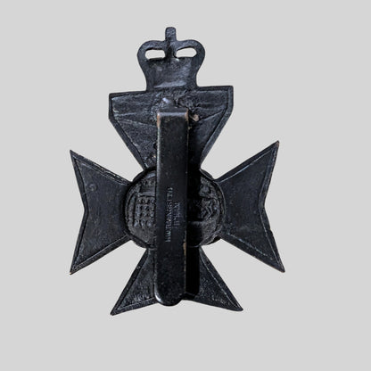 Queen's Royal Rifles Blackened Cap Badge 1961-66