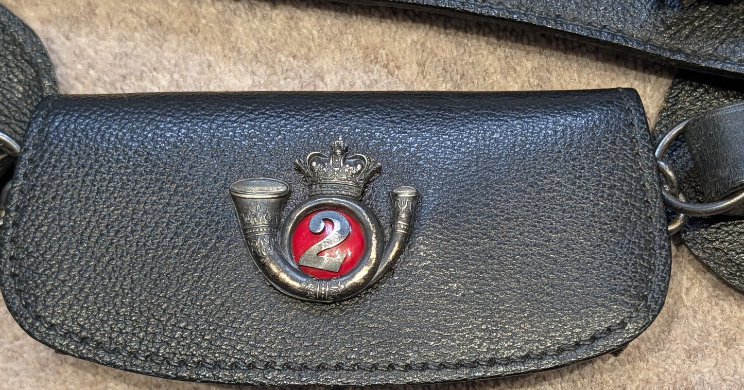 Victorian Queen's Own Rifles Of Canada QOR Leather CrossBelt & Pouch