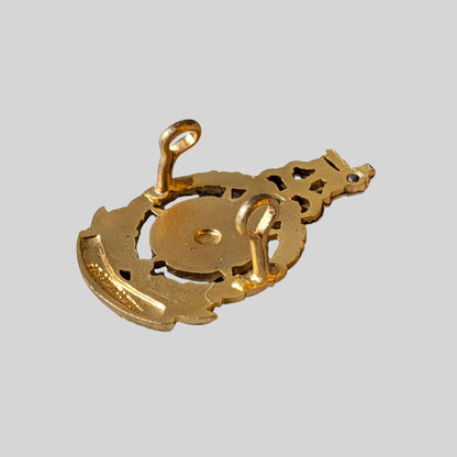 Lancastrian Brigade Officers Silver & Gilt & Enamel Cap Badge 1958-69