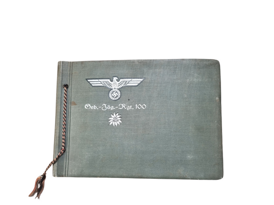 WW2 German Army Mountain Troops Jager Regiment 100 Photo Album - 125 Photos - Soldier KIA