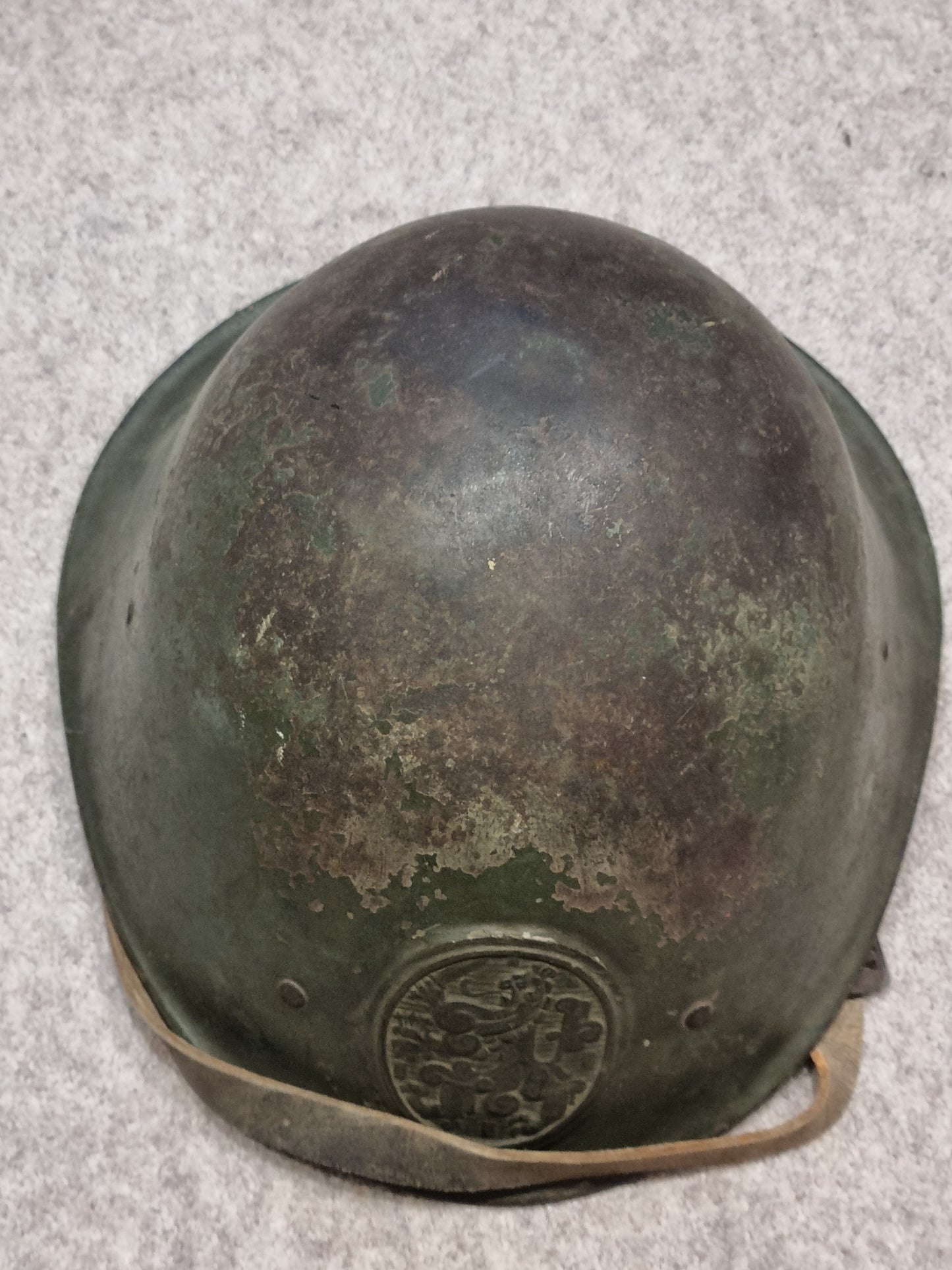 SOLD! WW2 Dutch Army M34 Helmet With Badge