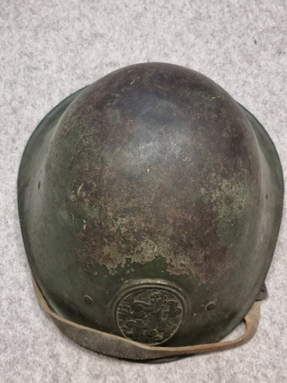 SOLD! WW2 Dutch Army M34 Helmet With Badge