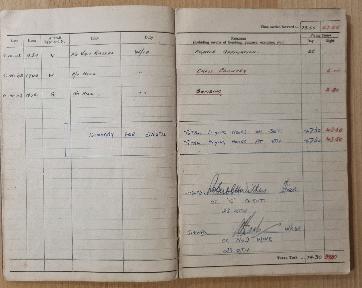 WW2 RAF Flying Suit, Helmet, Flying Log Book, Medals Set - F G CROFT