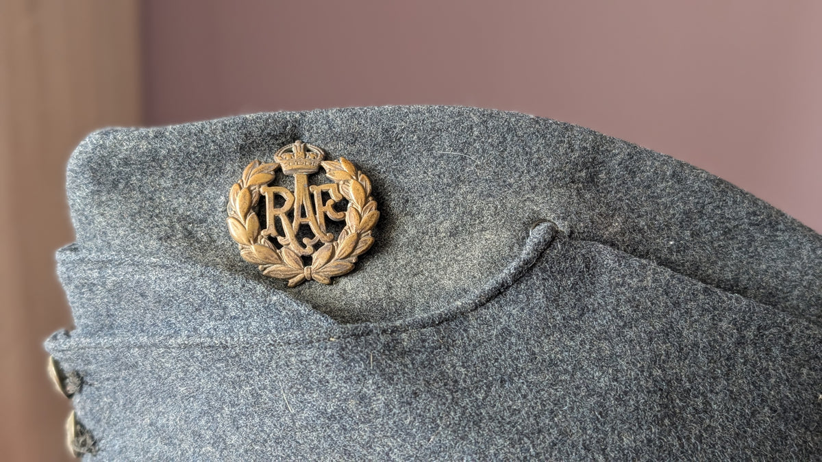 Original WW2 Era RAF Royal Air Force Other Ranks Sidecap