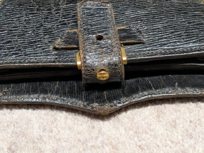 Edwardian British Indian Army Leather & Bullion Gilt GRI CrossBelt