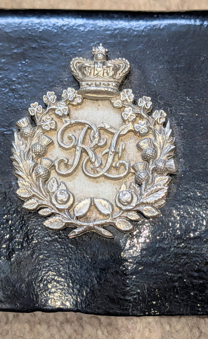 Victorian 1st Volunteer Battalion Royal Fusiliers Scarlet Jacket, Belt & Crossbelt Named to H R B Hickman