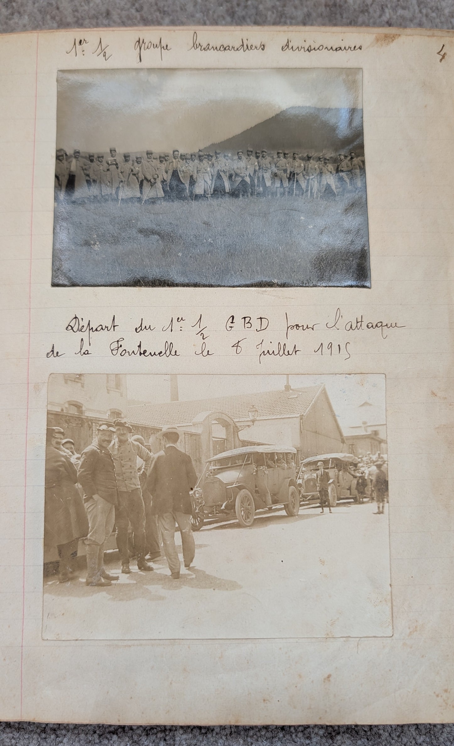 Unique WW1 French Army & Air Force Photo Album, Service Documents and Field Post Set to a Front Line Medic & Then Combat Pilot