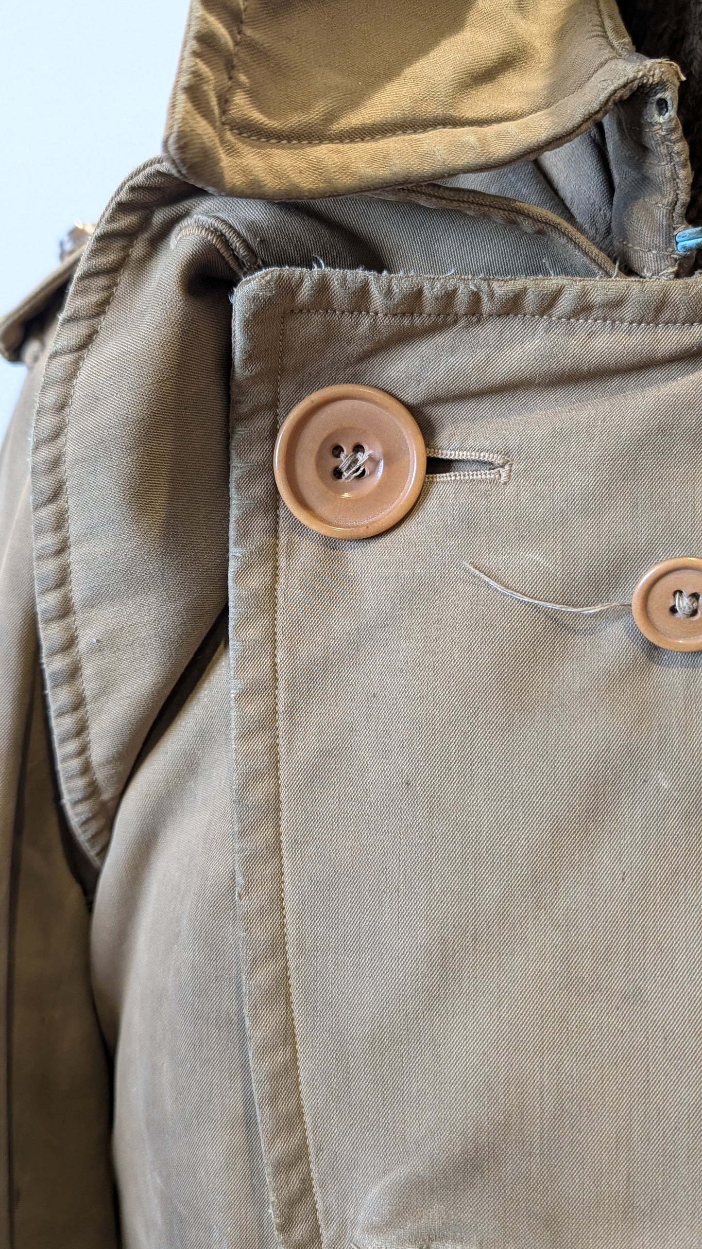 SOLD! Rare WW1 Burberry Officers Private Purchase Trench Coat with button-in Woollen Liner & Balaclava