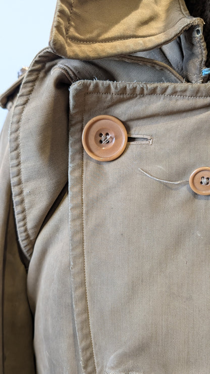 SOLD! Rare WW1 Burberry Officers Private Purchase Trench Coat with button-in Woollen Liner & Balaclava
