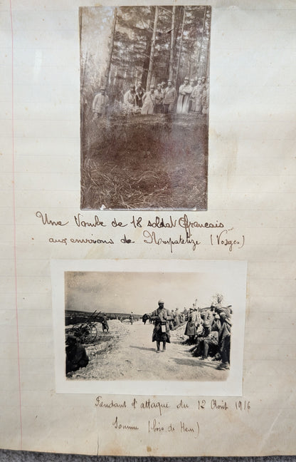 Unique WW1 French Army & Air Force Photo Album, Service Documents and Field Post Set to a Front Line Medic & Then Combat Pilot