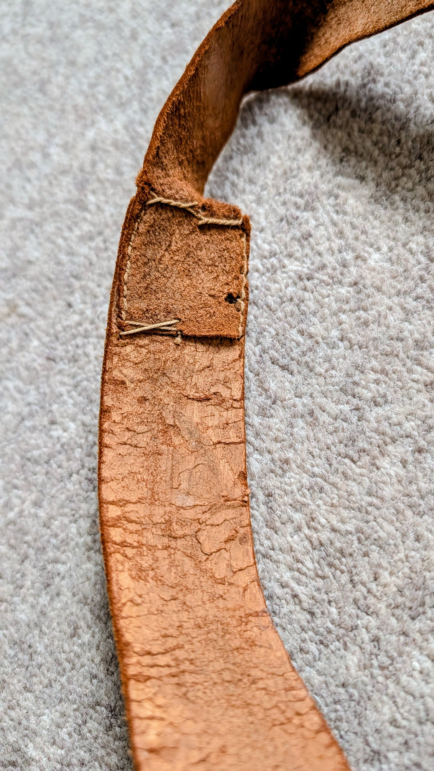 UNUSUAL & RARE WW1 BRITISH ARMY OFFICERS PRIVATE PURCHASE WATER BOTTLE LEATHER COVERED