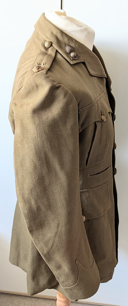WW2 1939 British Army Royal Artillery 2nd Lieutenant Jacket Named