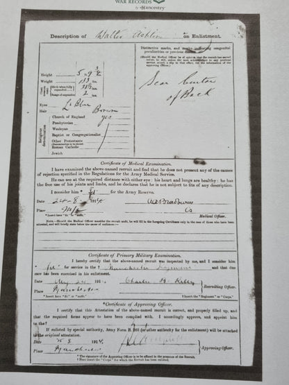 Boer War & WW1 British Army Medal Group to Sergeant Walter Ashton - 1st Manchester Regiment