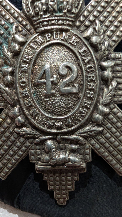 Rare Victorian British Army 42nd Regiment Of Foot Glengarry Cap