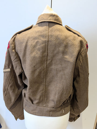 WW2 British Army 1940 Pattern Royal Engineers Scottish Command Battledress Jacket dated 1942