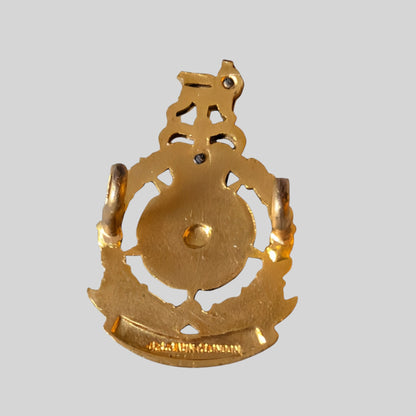 Lancastrian Brigade Officers Silver & Gilt & Enamel Cap Badge 1958-69