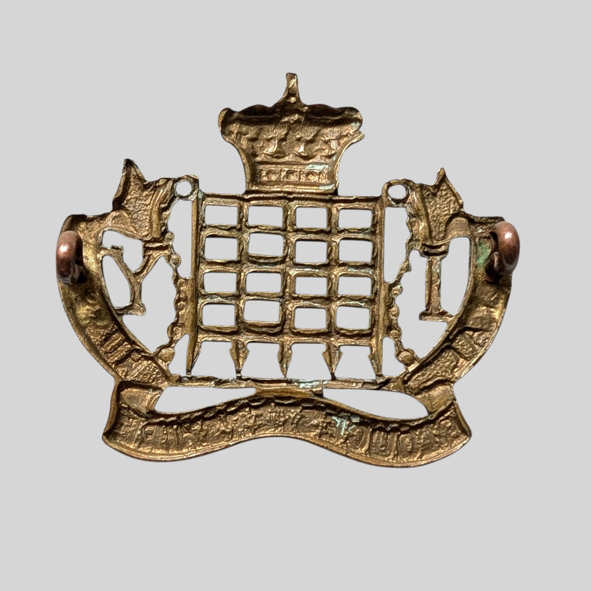 Royal Gloucestershire Hussars Imperial Yeomanry Gilding Metal Cap Badge