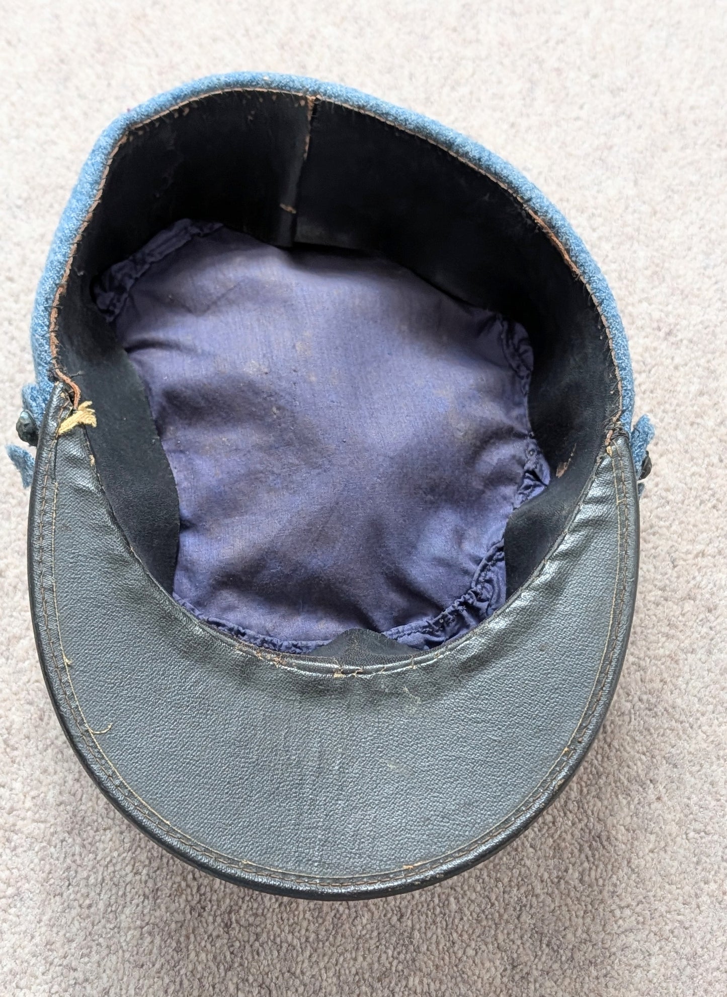 Rare WW1 French Army Horizon Blue 3rd Engineers Regt Woollen Kepi Cap