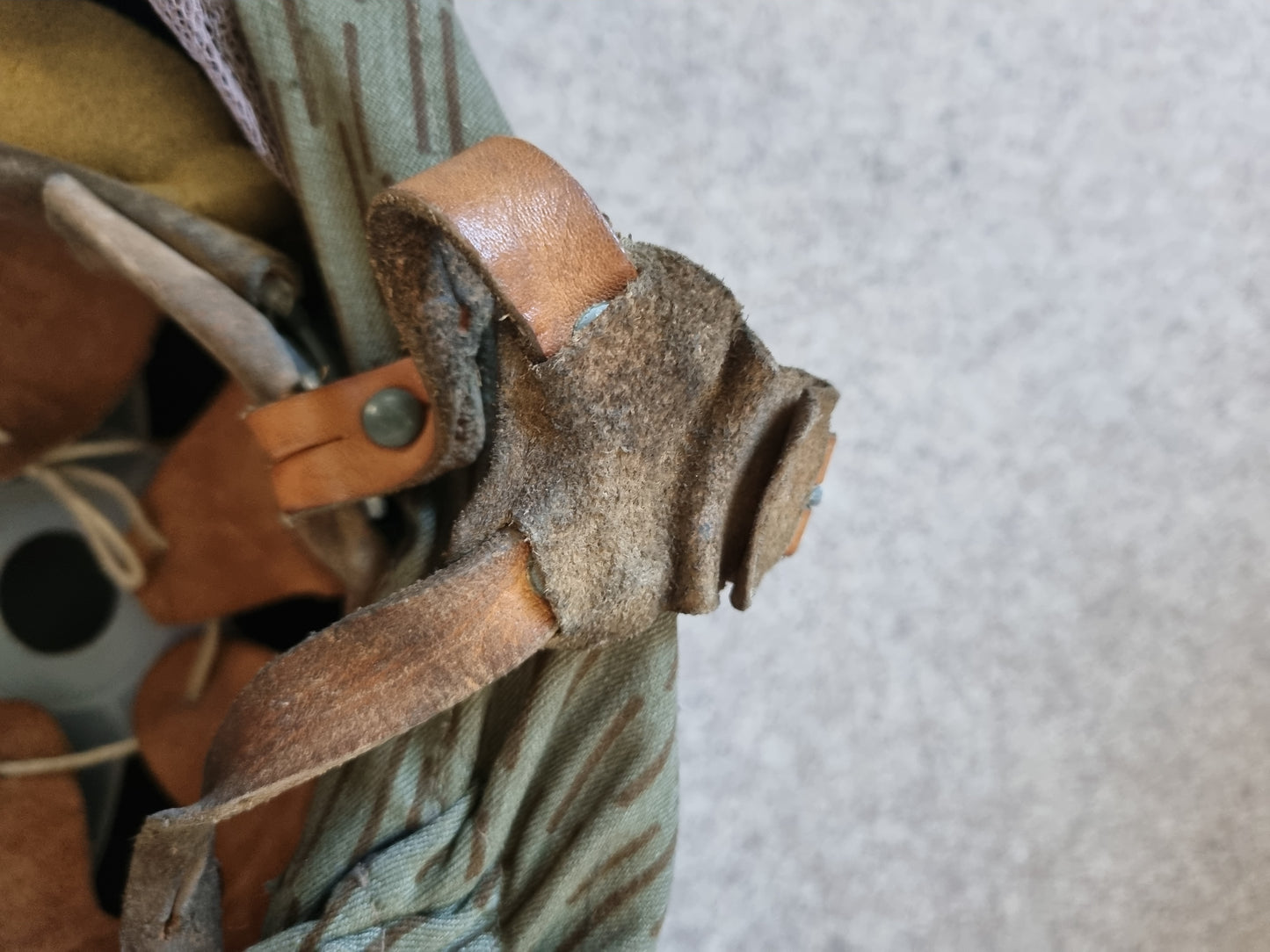 SOLD! East German NVA M56 Helmet with Camo Cover & Net