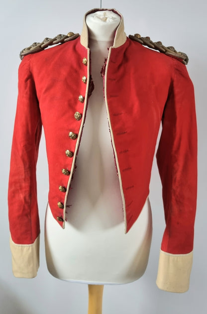 SOLD! Boer War Pre WW1 Highland Light Infantry HLI Captain's Scarlet Mess Dress Jacket Named