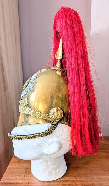 Beautiful Edwardian Essex Yeomanry Cavalry Officer Helmet 1871 Pattern